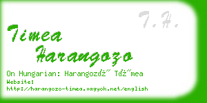 timea harangozo business card